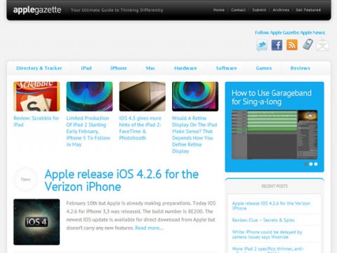 Apple Gazette redesign