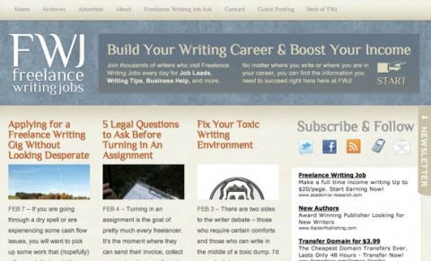 Freelance Writing Jobs redesign